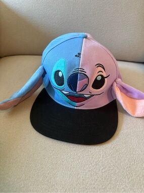 Disney Stitch and Angel Snapback Hat